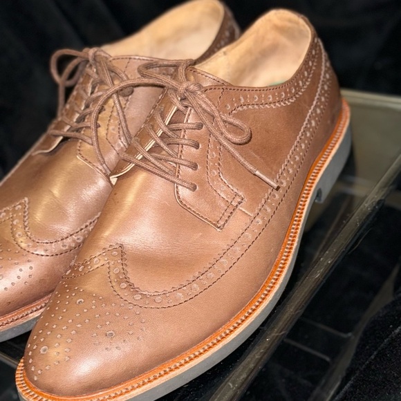 Polo Ralph Lauren Wing Tip Shoe vibram Sole - Picture 4 of 14